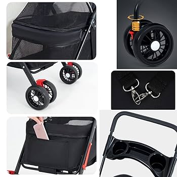 Amazon.co.jp: 小型犬用乳母車 ペット用ベビーカー 猫 犬用, 犬